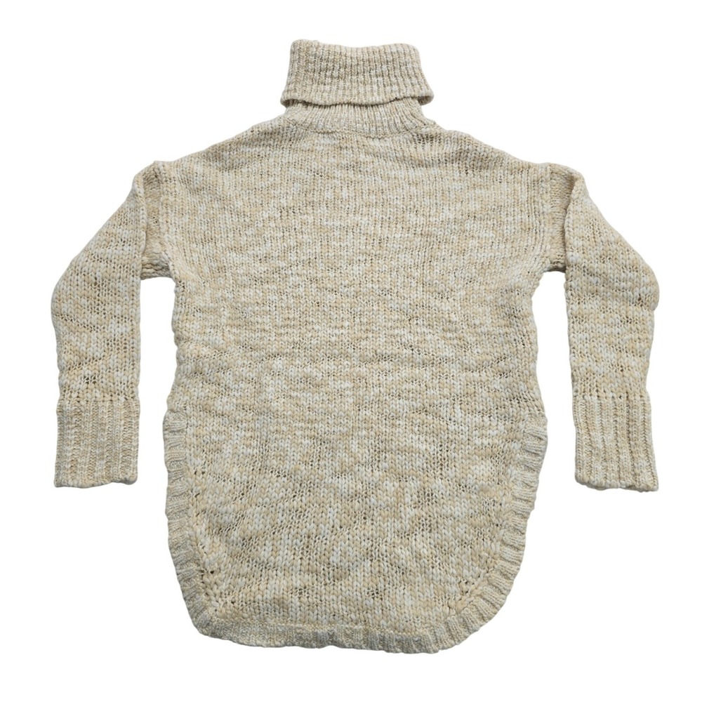 Treasure & Bond Womens Ivory Marled Wool Blend Turtleneck Sweater Small NWT - Picture 4 of 8